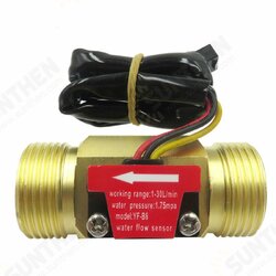G3/4 Flow Sensor Water Flow Sensor Switch For Flow Meter Water Sensor Copper Shell Hall Turbine Flow Meter G3/4 Flow Sensor Water Flow Sensor Switch For Flow Meter Water Sensor Copper Shell Hall Turbine Flow Meter