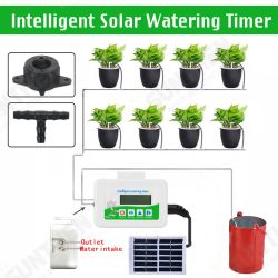 Intelligent Watering Timer Automatic Solar Water Controlle Irrigation System Kit Intelligent Watering Timer Automatic Solar Water Controlle Irrigation System Kit