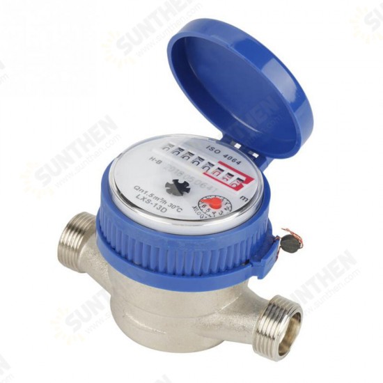 LXSG-13D B-class 15 mm 1/2 inch Flow Meter Single-flow Watermeter Dry Water Counter