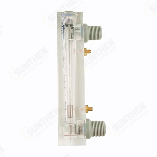 Liquid Flowmeter Water Flow Meter Panel Rotameter Without Control Valve LZM-15 0.2-2LPM 16-160LPH 1-7LPM 10-100LPH 25-250