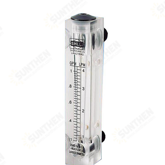 Liquid Flowmeter Water Flow Meter Panel Rotameter Without Control Valve LZM-15 0.2-2LPM 16-160LPH 1-7LPM 10-100LPH 25-250