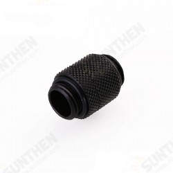 B-DTSO-S G1/4 Thread Male to Male Water Cooling Fittings Tube Extender Fittings Connector Black B-DTSO-S G1/4 Thread Male to Male Water Cooling Fittings Tube Extender Fittings Connector Black
