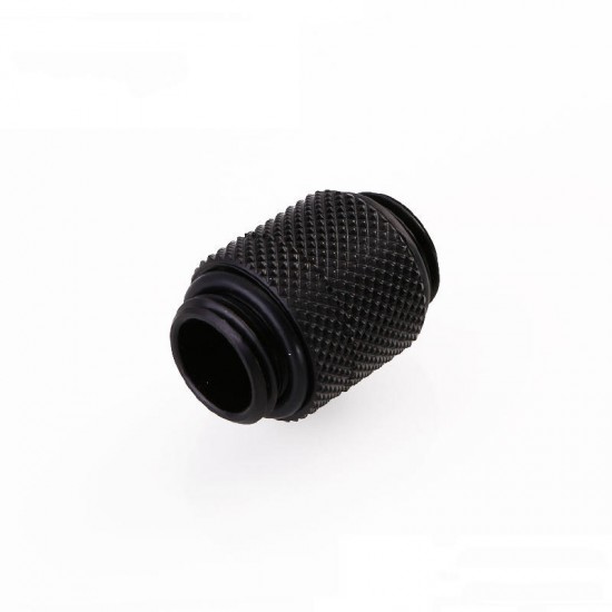 B-DTSO-S G1/4 Thread Male to Male Water Cooling Fittings Tube Extender Fittings Connector Black