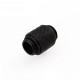 B-DTSO-S G1/4 Thread Male to Male Water Cooling Fittings Tube Extender Fittings Connector Black