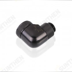 G1/4 Thread OD 14mm Rigid Tube Fittings 90 Degree Hard Tube Rotary Fitting 4 Seal Rings Joints PC Water Cooling Connector G1/4 Thread OD 14mm Rigid Tube Fittings 90 Degree Hard Tube Rotary Fitting 4 Seal Rings Joints PC Water Cooling Connector