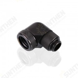 G1/4 Thread OD 14mm Rigid Tube Fittings 90 Degree Hard Tube Rotary Fitting 4 Seal Rings Joints PC Water Cooling Connector G1/4 Thread OD 14mm Rigid Tube Fittings 90 Degree Hard Tube Rotary Fitting 4 Seal Rings Joints PC Water Cooling Connector