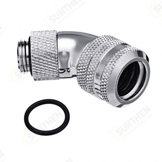 G1/4 Thread 45 Degree Water Cool Fittings PC Water Cooling Joints for 10*14mm Rigid Tube