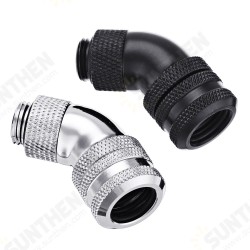 G1/4 Thread 45 Degree Water Cool Fittings PC Water Cooling Joints for 10*14mm Rigid Tube G1/4 Thread 45 Degree Water Cool Fittings PC Water Cooling Joints for 10*14mm Rigid Tube