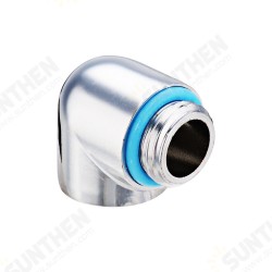 G1/4 Thread Male to Female 90 Degree Fittings Joints PC Water Cooling Connector G1/4 Thread Male to Female 90 Degree Fittings Joints PC Water Cooling Connector