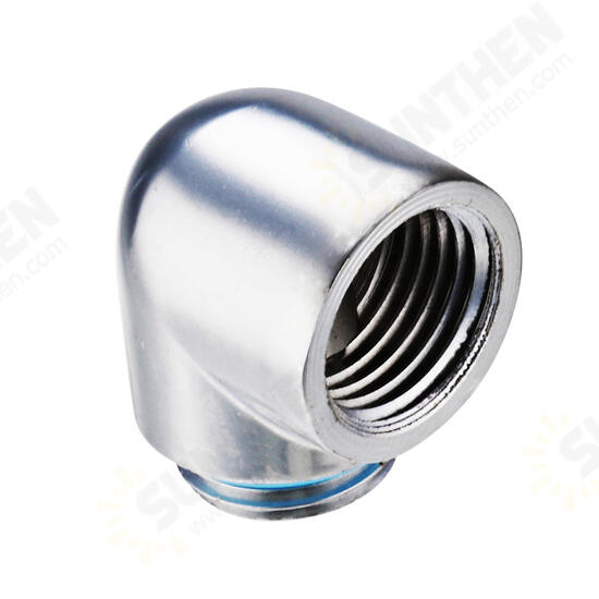 G1/4 Thread Male to Female 90 Degree Fittings Joints PC Water Cooling Connector