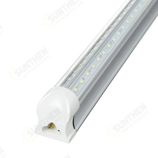 5PCS AC85-265V 60cm/90cm/120cm T8 V-Shape 2835 LED Tube Fluorescent Light for Supermarket Parking Workshop