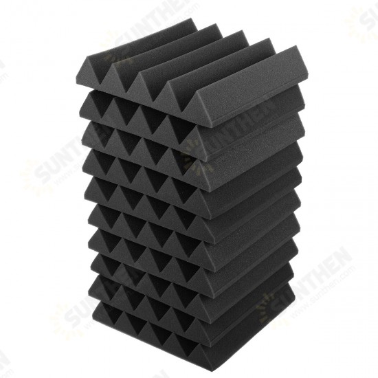 10Pcs Acoustic Foam Panels Acoustic Panels Studio Soundproof Foam Padding