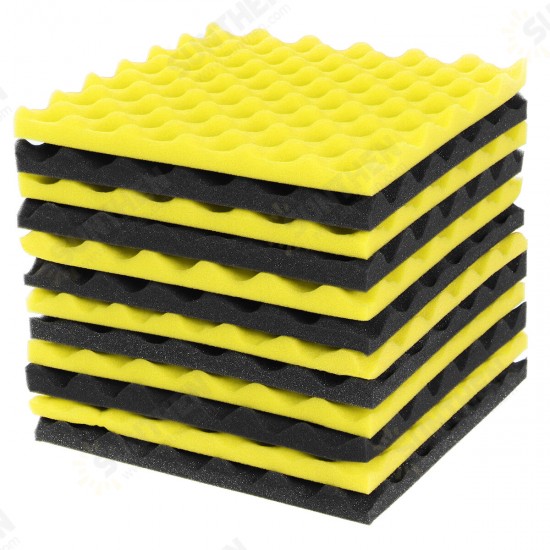 12Pcs Acoustic Soundproofing Studio Foam Tiles Sound-Proof Foam Tile Acoustic Studio Wedge Board Set