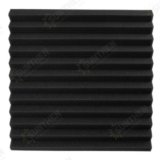 12Pcs Wedge Acoustic Foam Panels 25mm Sound Proofing Foam Room Studio Tile Treatments