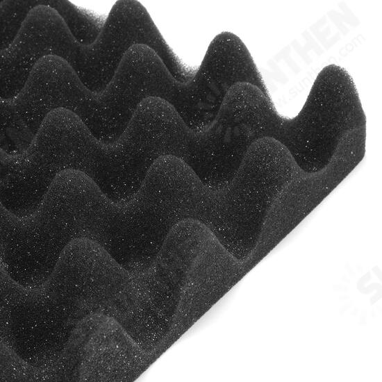 24Pcs Acoustic Sound Treatment Convoluted Egg Profile Foam Panels Soundproofing Foam