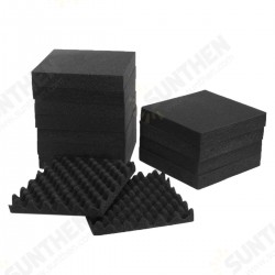 24Pcs Acoustic Sound Treatment Convoluted Egg Profile Foam Panels Soundproofing Foam 24Pcs Acoustic Sound Treatment Convoluted Egg Profile Foam Panels Soundproofing Foam