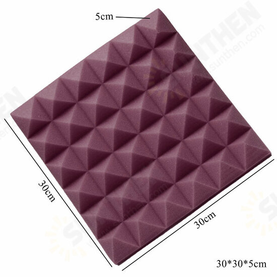 30x30x5cm Acoustic Soundproofing Sound Absorbing Noise Foam Tiles