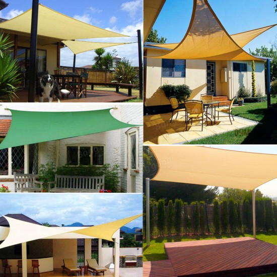 3.6x3.6x3.6m Sunshade Sail Triangle Fabric Cover Cloth for Patio Canopy Garden