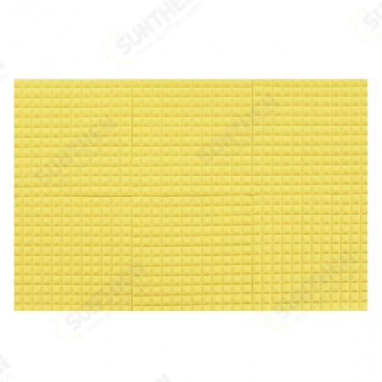 6 Pack Acoustic Panels Studio Soundproofing Foam Sponge Studio Wall Wedge Tiles 30x30x2.5cm