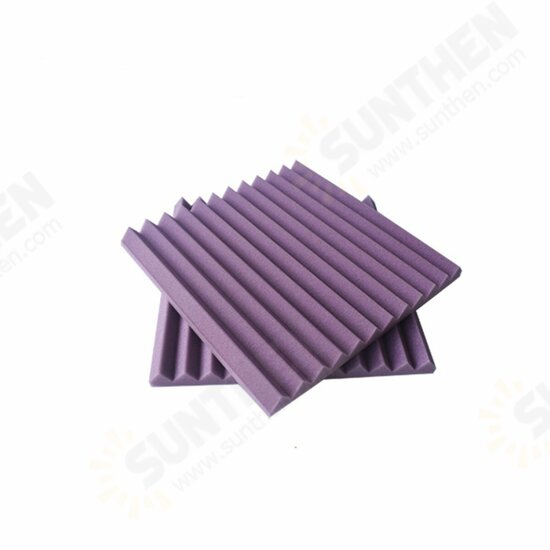 6PCS Acoustic Foam Panel Sound Stop Absorption Sponge Studio KTV 25x25x2cm