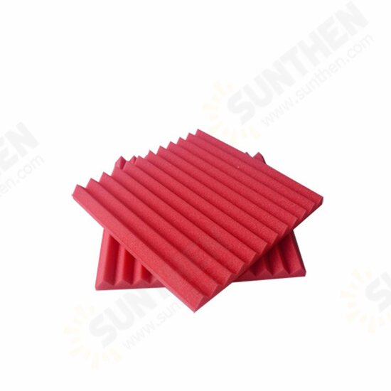 6PCS Acoustic Foam Panel Sound Stop Absorption Sponge Studio KTV 25x25x2cm