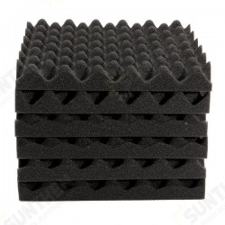 6Pcs 30x30x4cm Soundproofing Triangle Sound-Absorbing Noise Foam Tiles 6Pcs 30x30x4cm Soundproofing Triangle Sound-Absorbing Noise Foam Tiles