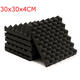 6Pcs 30x30x4cm Soundproofing Triangle Sound-Absorbing Noise Foam Tiles