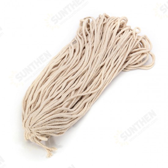 8 Strands Braided Wire Natural Cotton Flower Pot Holder Hanging Rope Twisted Cord DIY Macrame String