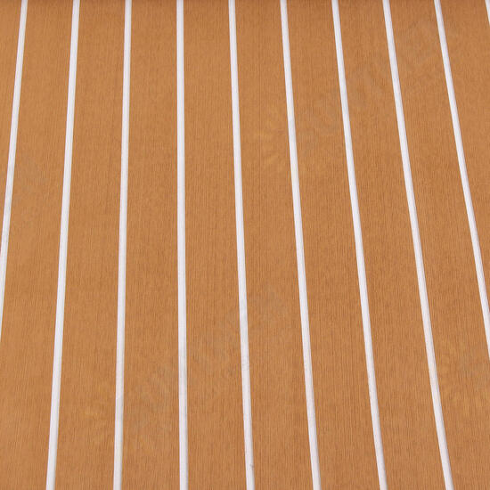 Brown and White Striped EVA Imitation Foam Teak Luxury for Boat Deck Rrailer Cork Plastic Wood Flooring with Adhesive Backing