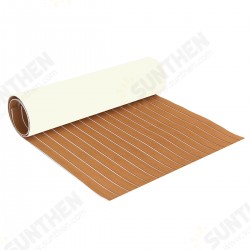 Brown and White Striped EVA Imitation Foam Teak Luxury for Boat Deck Rrailer Cork Plastic Wood Flooring with Adhesive Backing Brown and White Striped EVA Imitation Foam Teak Luxury for Boat Deck Rrailer Cork Plastic Wood Flooring with Adhesive Backing