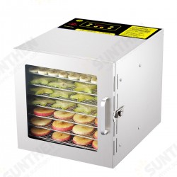 8 Layers Stainless Steel Fruit & Food Dehydrator Vegetable Meat Hot Air Dryer For Household/Commercial/DIY Food 600W 220V 8 Layers Stainless Steel Fruit & Food Dehydrator Vegetable Meat Hot Air Dryer For Household/Commercial/DIY Food 600W 220V