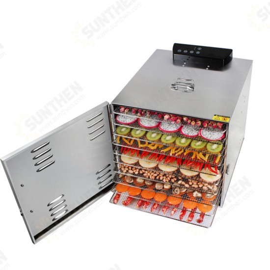 Food Dehydrator 220V 1000W Stainless Steel Yogurt Fruit Dryer-US/EU/AU Plug