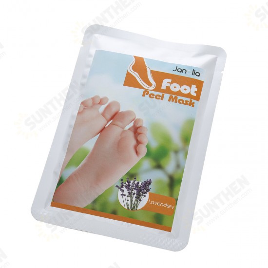 2 Pairs Of Foot Peel Mask Foot Exfoliating Mask Lavender Rose Remove Calluses Dead Skin