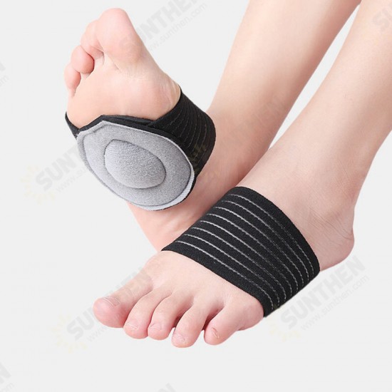 Foot Arch Protect Pad Unisex Breathable Sweat-Absorbent Sports Running Reduce Stress Bandages Foot Care