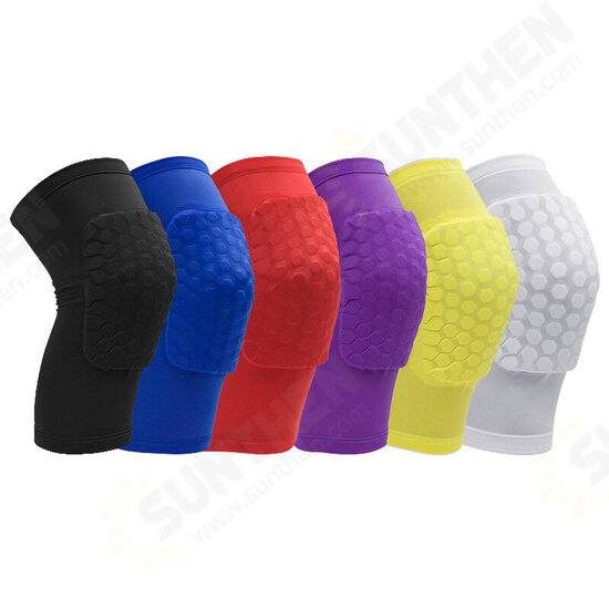 Outdoor Fitness Honeycomb Basketball Shockproof Breathable Knee Pad