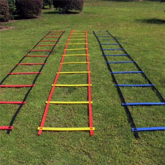 12 Rung Speed Agility Ladder Soccer Sport Ladder Training Carry Bag