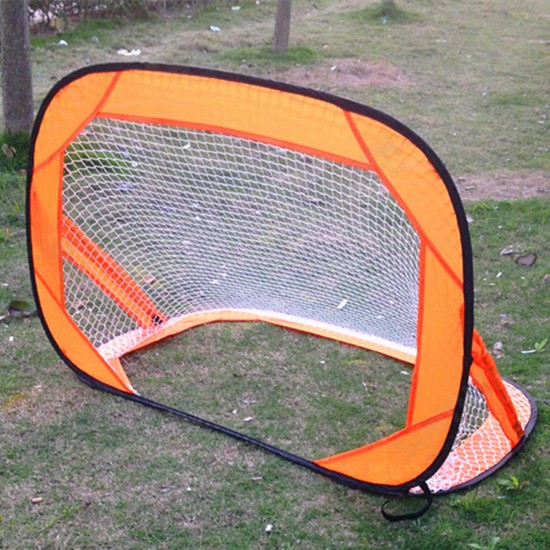 2 x Mini Pop Up Soccer Goals Football Foldable Net Kids Outdoor Sports Training