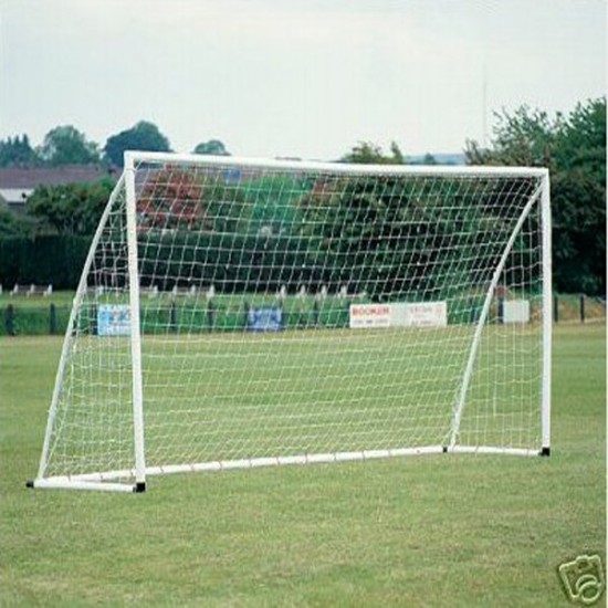 8x4ft Soccer Goal Post Nets 2.4x1.2m for Poly Samba Junior Sport Match