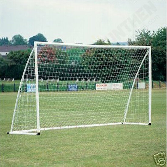 8x4ft Soccer Goal Post Nets 2.4x1.2m for Poly Samba Junior Sport Match