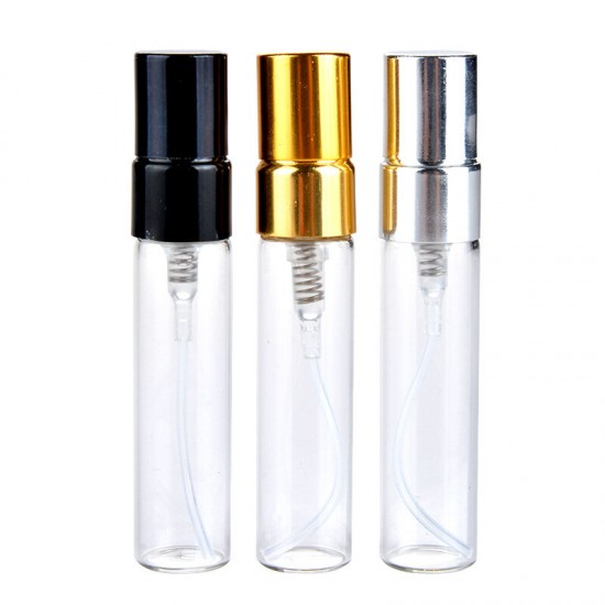 5ml Empty Glass Perfume Bottles Refillable Aluminum Atomizer Portable Container