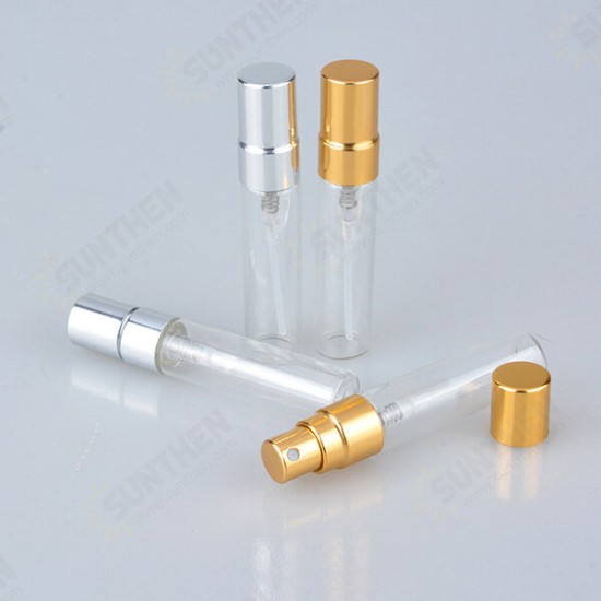 5ml Empty Glass Perfume Bottles Refillable Aluminum Atomizer Portable Container