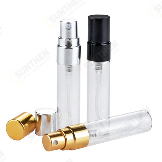 5ml Empty Glass Perfume Bottles Refillable Aluminum Atomizer Portable Container