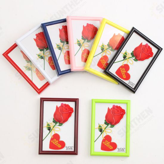 5IN Plastic Photo Frame Craft Gift Photo Frame Rectangular Simple Photo Frame