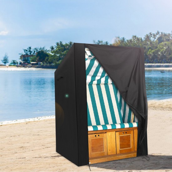 135x105x175/140cm Waterproof Beach Cork Protective Cover With Velvet Closure For Beach Chair