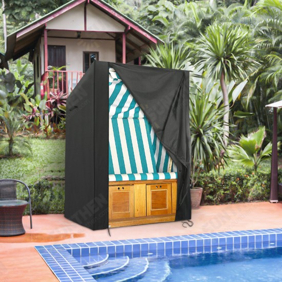 135x105x175/140cm Waterproof Beach Cork Protective Cover With Velvet Closure For Beach Chair