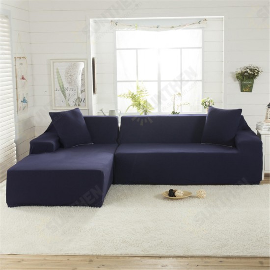 3 Seat L Shape Stretch Elastic Fabric Sofa Covers Elastic Sectional Corner Couch Slipcovers