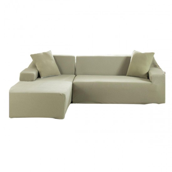 3 Seat L Shape Stretch Elastic Fabric Sofa Covers Elastic Sectional Corner Couch Slipcovers