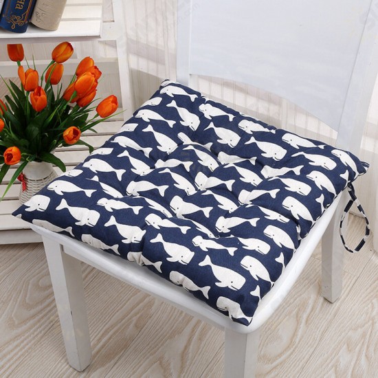 40 x 40cm Soft Thicken Cushion Buttocks Chair Cushion Linen Outdoor Square Cotton Seat Pad