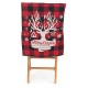 45x58CM Christmas Dinner Chair Back Cover Cartoon Deer Tree Elk Xmas Decor