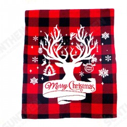 45x58CM Christmas Dinner Chair Back Cover Cartoon Deer Tree Elk Xmas Decor 45x58CM Christmas Dinner Chair Back Cover Cartoon Deer Tree Elk Xmas Decor